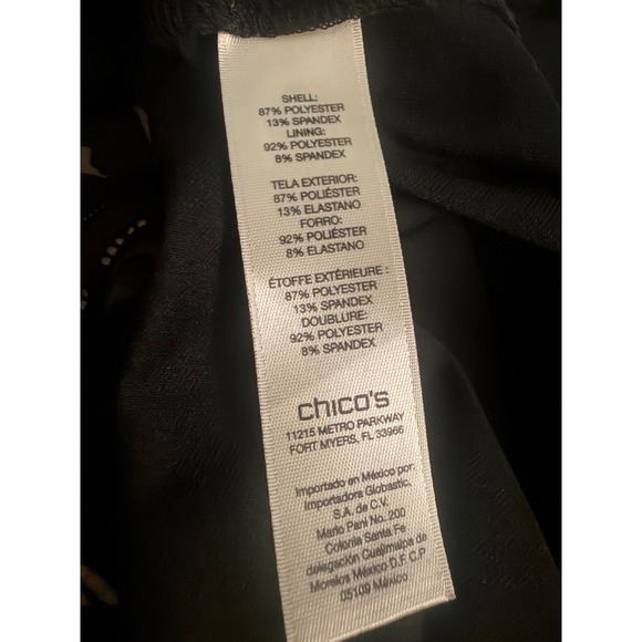 Zenergy Golf by Chico's Print Skort Tan Black Animal Side Zip size 3 (16/18) - Picture 8 of 8